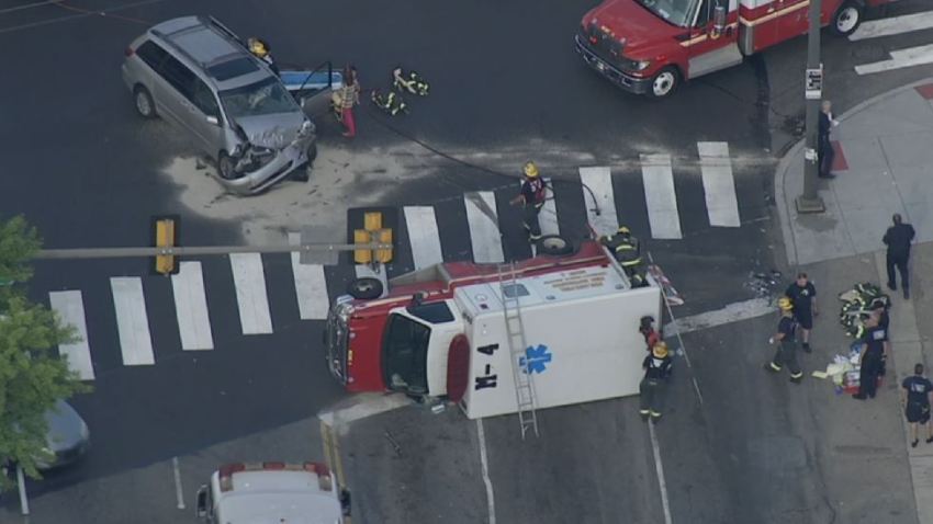 Medic Ambulance Crash Fox and Hunting Park Avenue