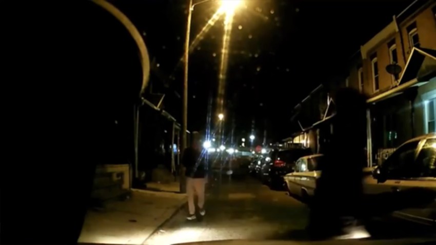 Surveillance video shows teens robbing a pizza deliveryman in Philadelphia.