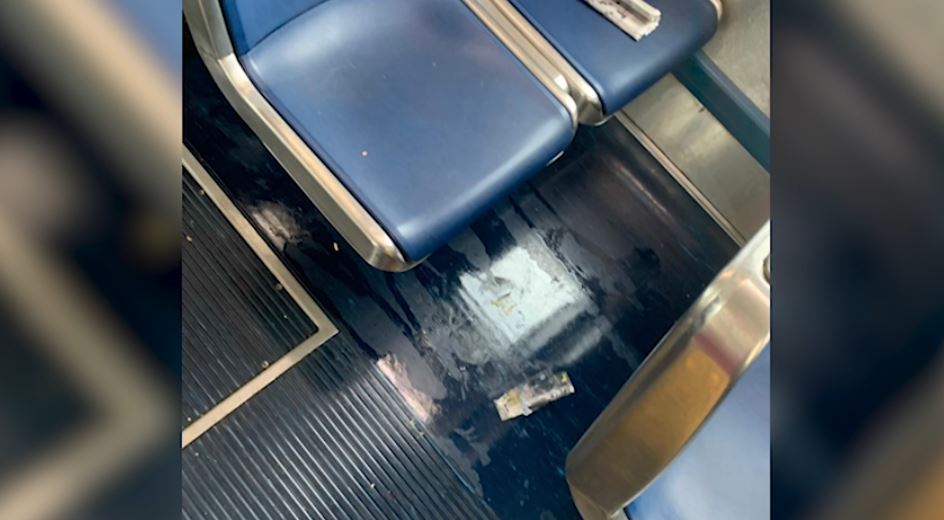 sucio en transporte septa
