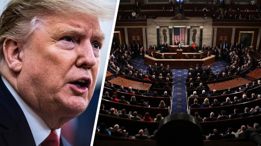 El presidente Trump y los miembros del Congreso