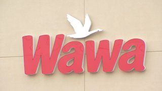 Wawa logo on side of building