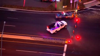 Police investigate a deadly hit-and-run on Route 38 on Oct. 16, 2020