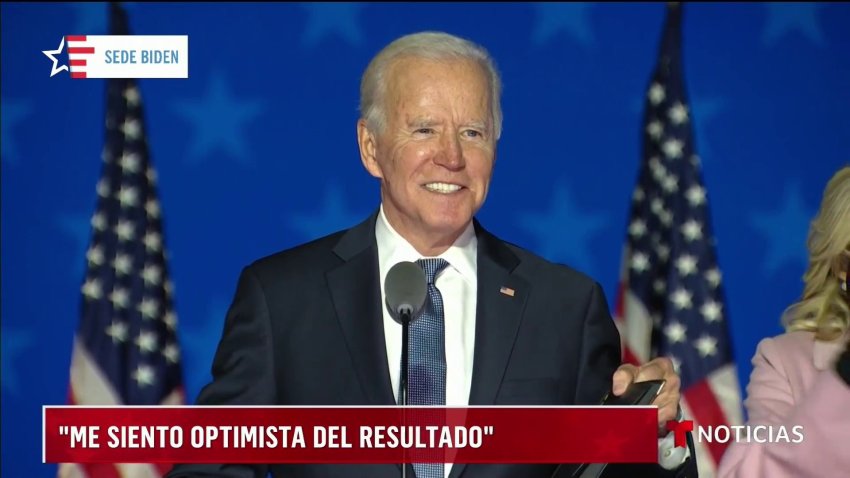 “Me siento optimista”, Biden habla en medio de incertidumbre por el conteo de votos