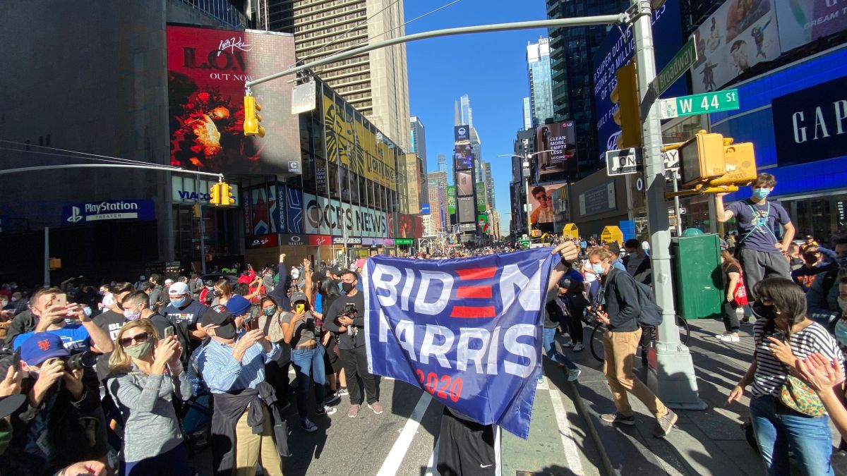 New York celebrates the victory of Joe Biden and Kamala Harris in its streets – Telemundo 62