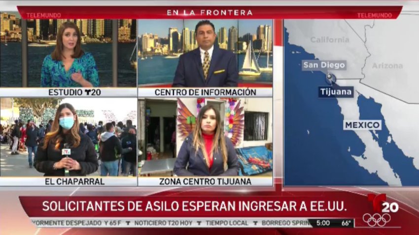 Cobertura especial: solicitantes de asilo esperan ingresar a Estados Unidos