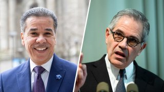 Carlos Vega (left) and Larry Krasner (right)