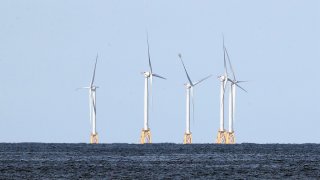Wind turbines off Rhode Island