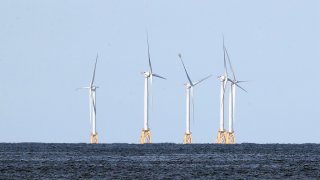 Wind turbines off Rhode Island
