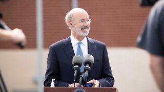 Photo of Gov. Tom Wolf looking off to the side