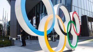 Olympic rings in Tokyo