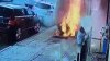 “Lo comió el fuego”: video capta cómo alcantarilla explota en la cara de peatón