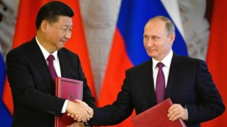 Fotografía de Xi Jinping y Vladimir Putin
