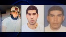 Images shared by Boston police of Wagner Ernesto Pena Tejada, wanted on a murder warrant in Philadelphia and stabbing incidents in Boston.