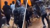 A sillazos y ventanazos: pandilla de jóvenes destroza y saquea restaurante caribeño