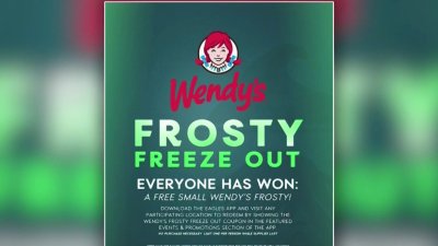 Philadelphia Eagles Wendy's Frosty Freeze Out