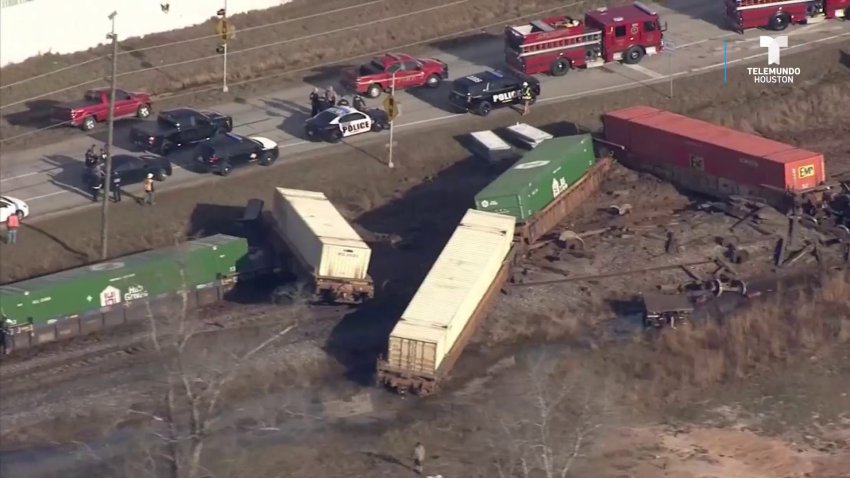 Tren de Union Pacific se descarrila en Splendora, Texas