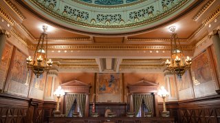 Interior view of Pennsylvania Supreme Court