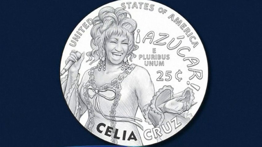 Dan a conocer imagen de la moneda de 25 centavos de Celia Cruz