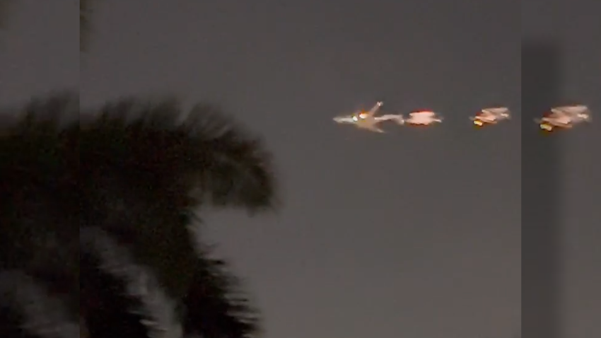 Captan en video a un avión de carga de Boeing en llamas