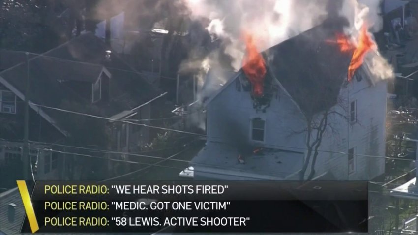 Llamada inicial al 911 tras la balacrea y luego el fuego en Delaware County