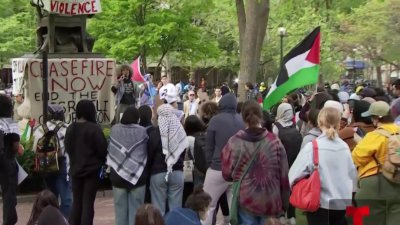 Marchan en Filadelfia manifestantes pro-palestinos