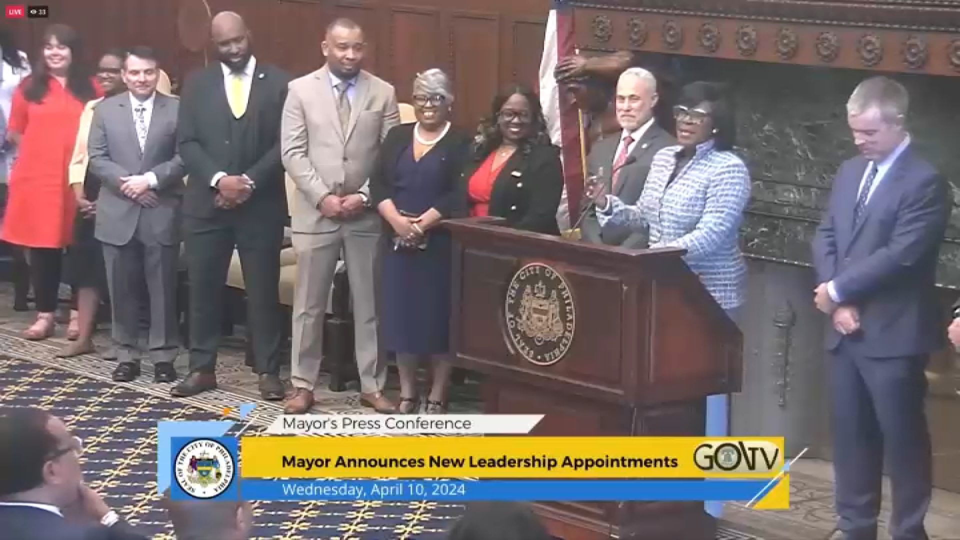 Philadelphia Mayor Cherelle Parker names new officials to her administration on Wednesday.
