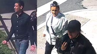 An image shared by the Philadelphia Police Department depicts suspects sought in a robbery in Center City on April 23.
