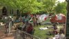 Pacífica protesta con todo y campamento de universitarios en campus de UPenn