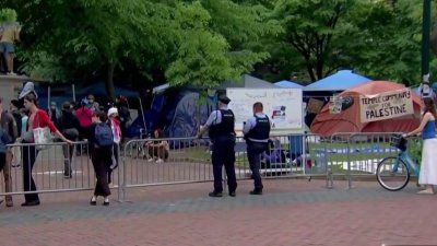 Campamento de protestantes crece en UPenn y amplían protocolo de seguridad