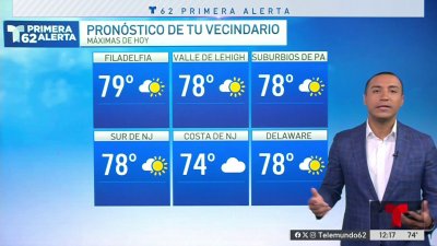 Nublado con temperaturas en el rango de los 70 grados