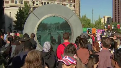 Conferencia de prensa de la conexión del Portal en Filadelfia