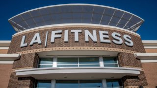 Foto de archivo de un gimnasio LA Fitness.