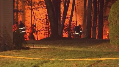 Fuego forestal amenaza viviendas y otras estructuras cercanas en NJ