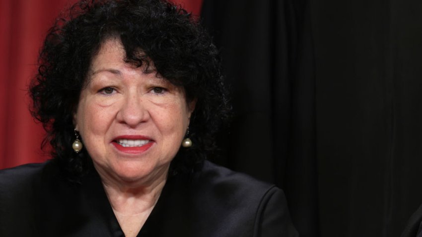 WASHINGTON, DC – OCTOBER 07: United States Supreme Court Associate Justice Sonia Sotomayor poses for an official portrait at the East Conference Room of the Supreme Court building on October 7, 2022 in Washington, DC. The Supreme Court has begun a new term after Associate Justice Ketanji Brown Jackson was officially added to the bench in September. (Photo by Alex Wong/Getty Images)