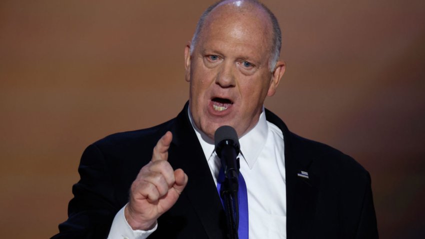 MILWAUKEE, WISCONSIN – JULY 17: Former Acting Director of Immigration and Customs Enforcement Thomas Homan speaks on stage  on the third day of the Republican National Convention at the Fiserv Forum on July 17, 2024 in Milwaukee, Wisconsin. Delegates, politicians, and the Republican faithful are in Milwaukee for the annual convention, concluding with former President Donald Trump accepting his party’s presidential nomination. The RNC takes place from July 15-18.  (Photo by Chip Somodevilla/Getty Images)