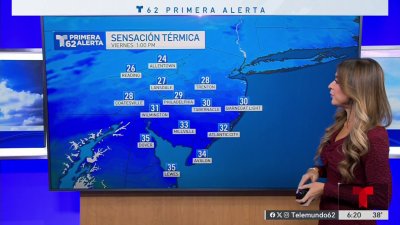 Temperaturas congelantes con ráfagas de viento alcanzando las 20 mph