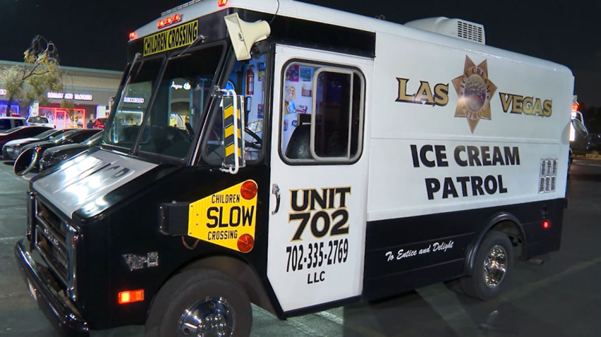 El ICE Cream Patrol es un camión en el que se vende helados en Las Vegas