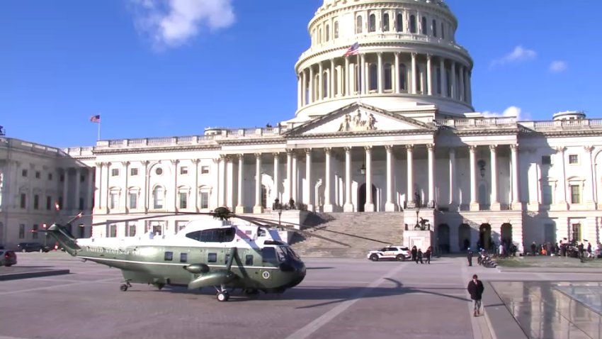 helicoptero en el capitolio