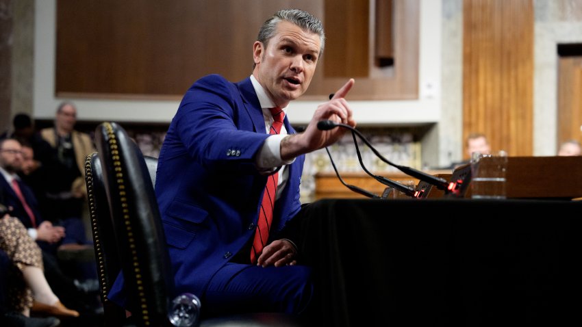 WASHINGTON, DC – JANUARY 14: U.S. President-elect Donald Trump’s nominee for Secretary of Defense Pete Hegseth speaks during a Senate Armed Services confirmation hearing on Capitol Hill on January 14, 2025 in Washington, DC. Hegseth, an Army veteran and the former host of “FOX & Friends Weekend” on FOX News will be the first of the incoming Trump administration’s nominees to face questions from Senators. (Photo by Andrew Harnik/Getty Images)