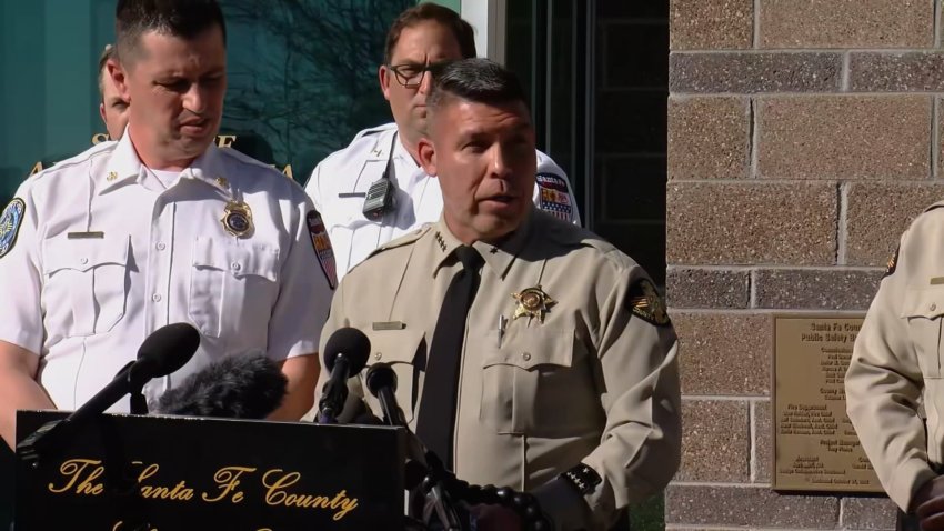 Sheriff of Santa Fe County at podium