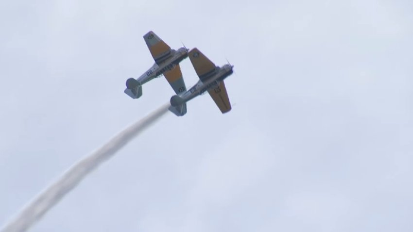 Planes fly over Atlantic City
