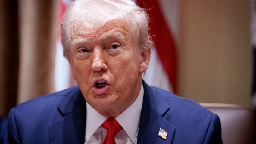 WASHINGTON, DC – FEBRUARY 26: U.S. President Donald Trump speaks during a Cabinet meeting at the White House on February 26, 2025 in Washington, DC. Trump is holding the first Cabinet meeting of his second term, joined by Tesla and SpaceX CEO Elon Musk, head of the Department of Government Efficiency (DOGE). (Photo by Andrew Harnik/Getty Images)