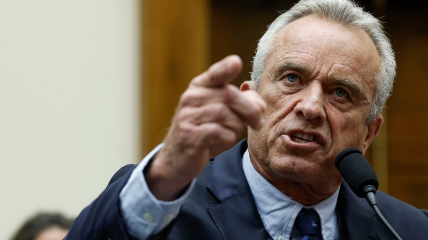 WASHINGTON, DC – JULY 20: Democratic presidential candidate Robert F. Kennedy Jr. speaks during a hearing with the House Judiciary  Subcommittee on the Weaponization of the Federal Government on Capitol Hill on July 20, 2023 in Washington, DC. Members of the committee held the hearing to discuss instances of the U.S. government’s alleged censoring of citizens, political figures and journalists. (Photo by Anna Moneymaker/Getty Images)