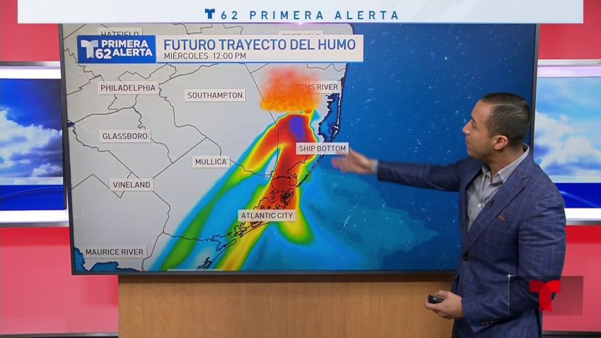 Alta presión empuja humo hacia el sur