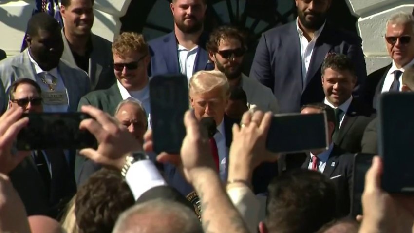 Presidente Trump recibe a las Águilas en la Casa Blanca