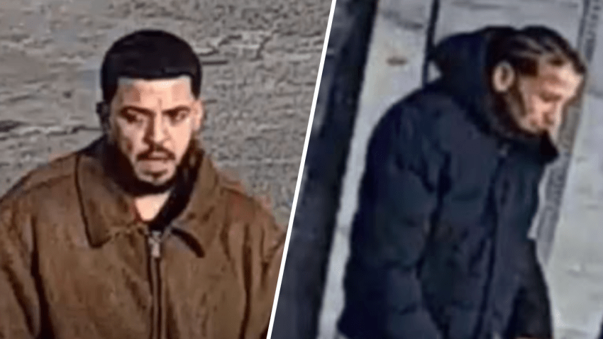 Police officials are trying to identify these two men after a man was killed at a property along the 3000 block of Leithgow Street on Jan. 30, 2025.