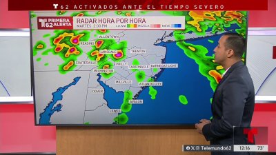 Se esperan tormentas y aguaceros la tarde del martes en nuestra zona
