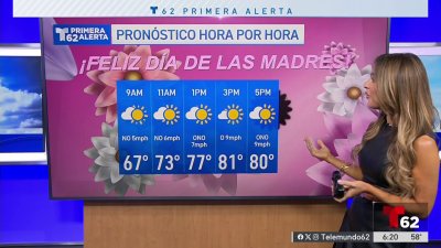 Temperaturas agradables para el fin de semana de las madres