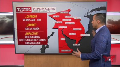 Riesgo de tormentas y tornados aislados en la zona