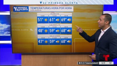 Cinco grados por debajo de la temperatura promedio
